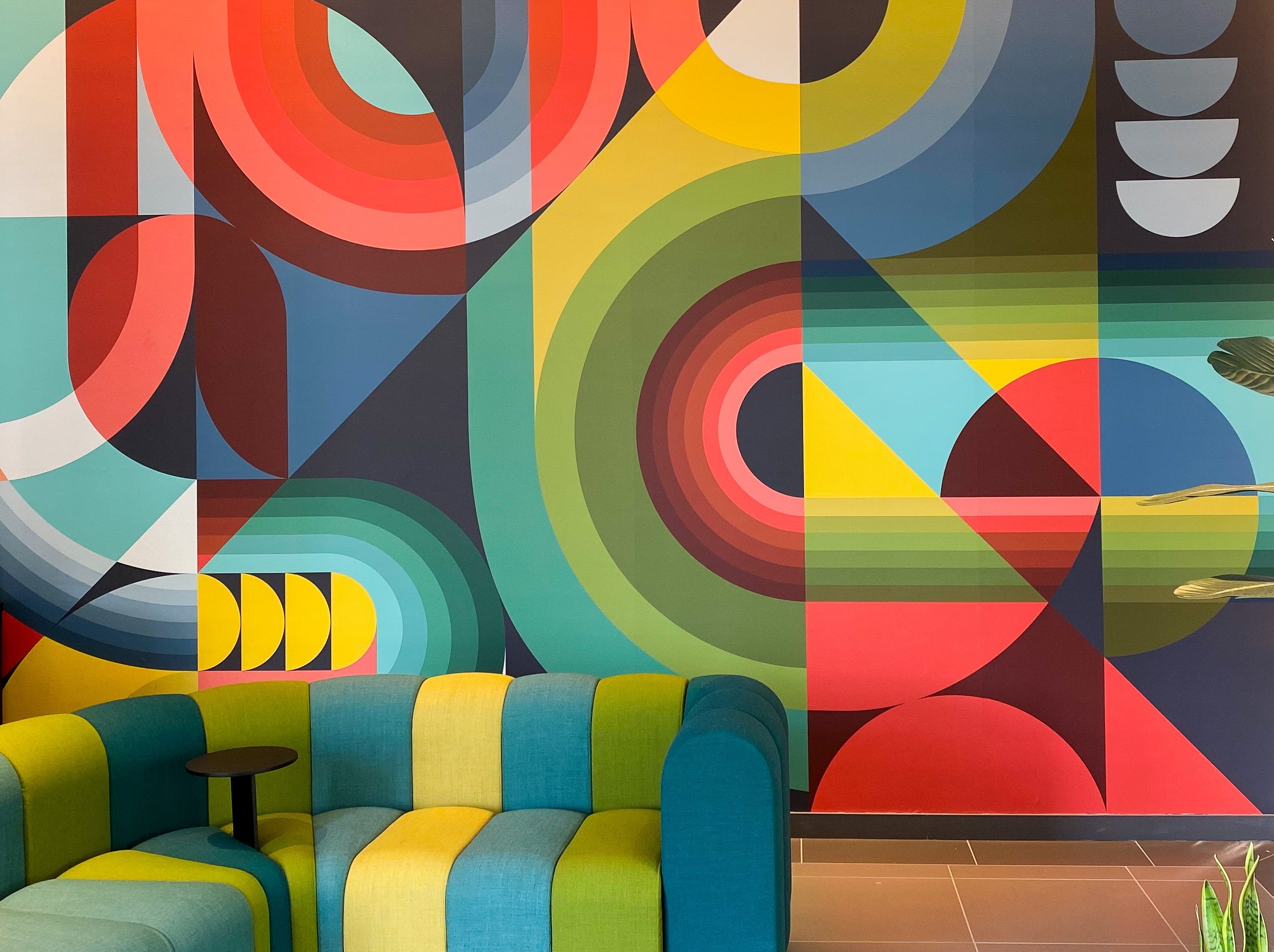 front lobby wallpaper design