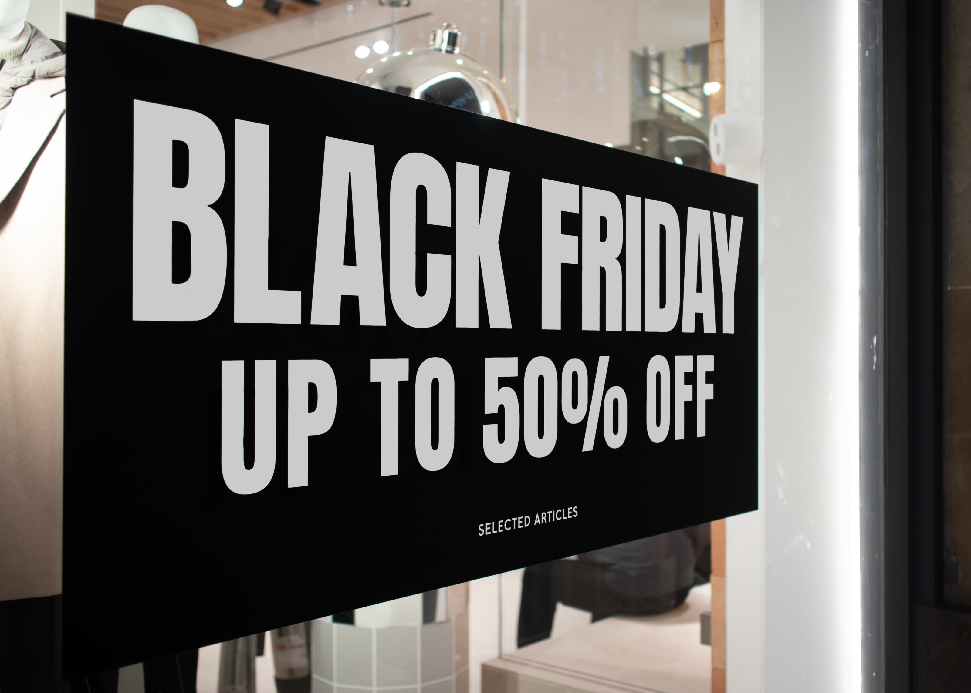 black friday sale signage